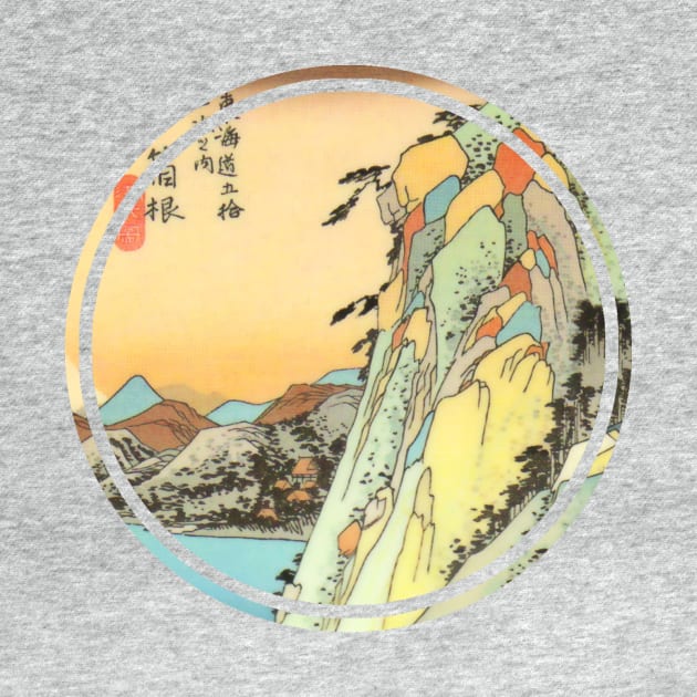 Japanese mountain painting by Bearpear